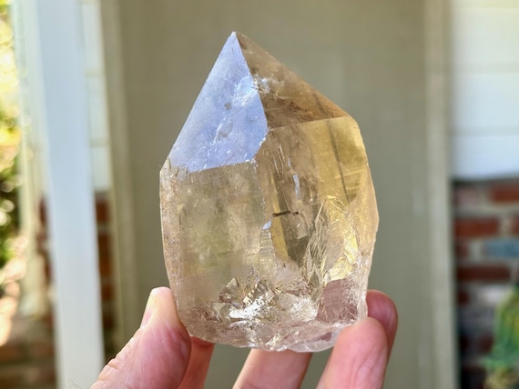 Smoky Cathedral Citrine, Sagenite Inclusion, 503g, New Find, Creativity & Manifestation, Solar Plexus Chakra, Minas Gerais, Brazil V109