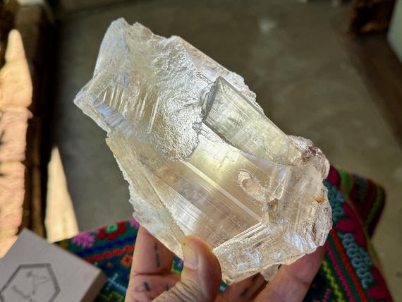 Greek Selenite, 950g, Old Find, Purification & Auric Cleansing, Lavrion District, Greece W296