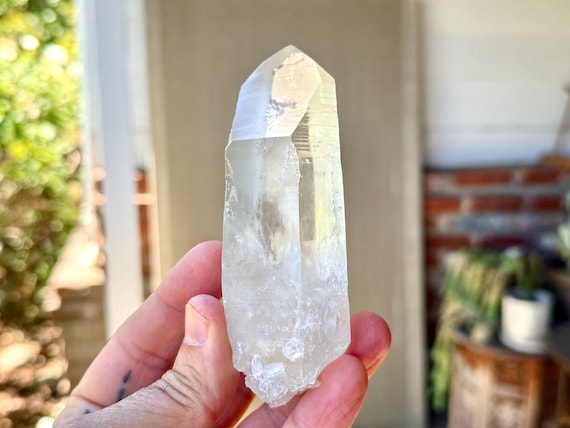 Lightning Strike Lemurian Quartz, 268g, Old Find, Amplify Prana and Chi, Increase Energy Flow, Serra do Cabral, Minas Gerais, Brazil W142