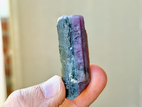 Paraiba Tourmaline, Pink, Purple and Blue Hues, 22.8g, Old Stock, Multicolor Tourmaline, Rio Grande Del Norte, Brazil A227