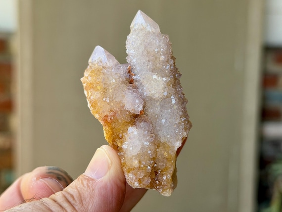 Amethyst Spirit Quartz with Citrine, 76g, Astral Travel and Dreamwork, South Africa B565