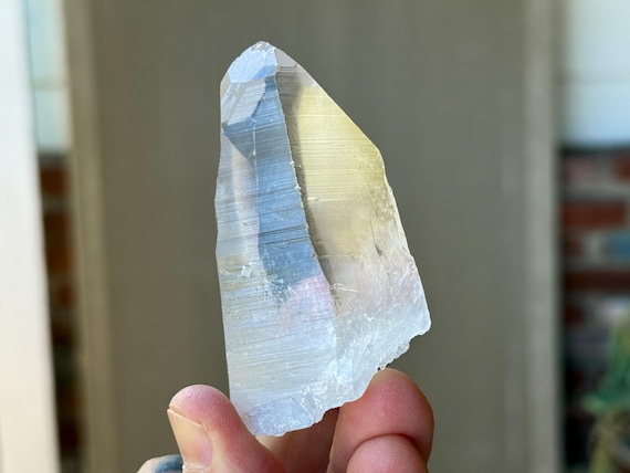 Lemurian Quartz, Water Clear & Double Terminated, 106g, New Find, Bahia, Brazil T907