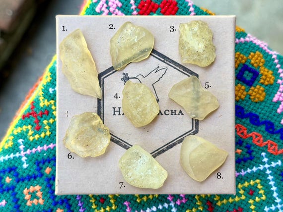 Libyan Desert Glass, Choose ONE of Eight, Great Sand Sea Glass, Golden Tektite, Manifestation & Empowerment, Sahara Desert A983