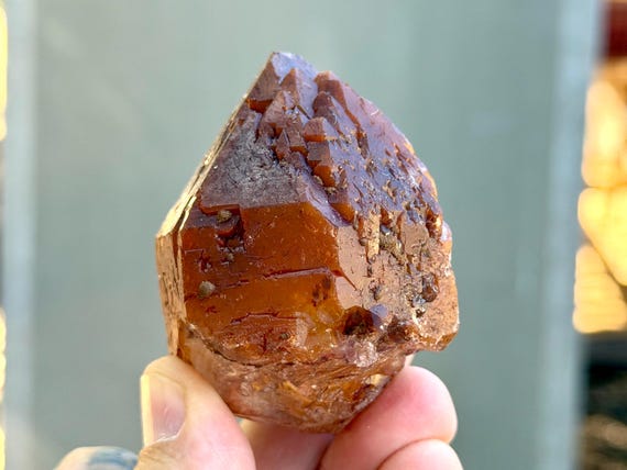 Red Dreamcoat Quartz, 176g, Root & Crown Chakra Connection, Goias, Brazil V742