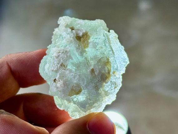 Etched Aquamarine, 76g, Old Find, Emotional Clearing & Communication, Bahia, Brazil W604