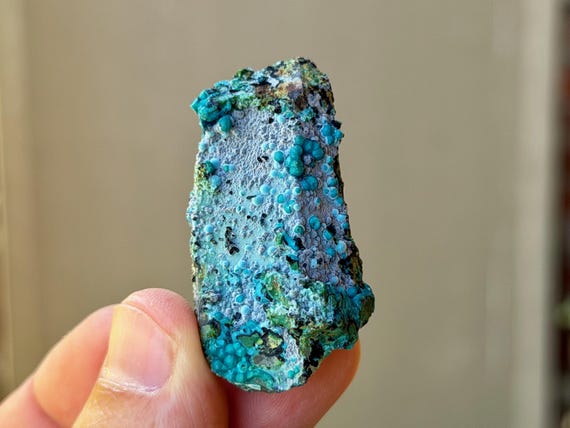 Chrysocolla Quartz, Tentadora Mine, 29g, New Find, Throat & Heart Chakra, Huancavelica, Peru A799