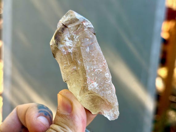 Elestial Citrine, 95g, Manifestation & Creativity, Aracuai, Minas Gerais, Brazil B634