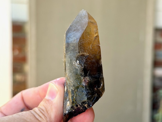 Pele's Dream Lemurian, Smoky Citrine, 120g, Shadow Work & Trauma Healing, Goias, Brazil B484