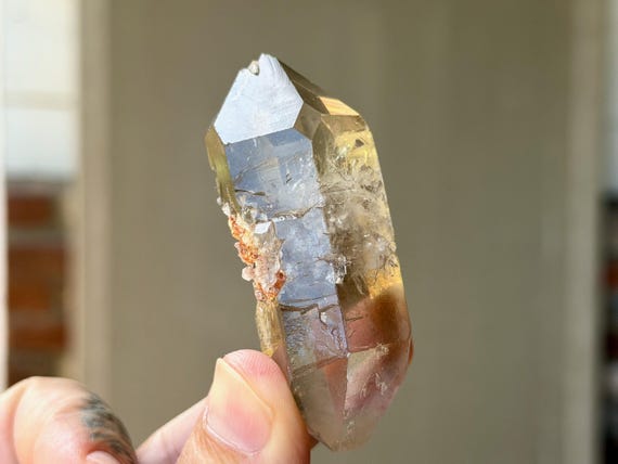 Lodolite Quartz, Double Terminated with Time Link, 75g, New Find, Corinto, Minas Gerais, Brazil B604