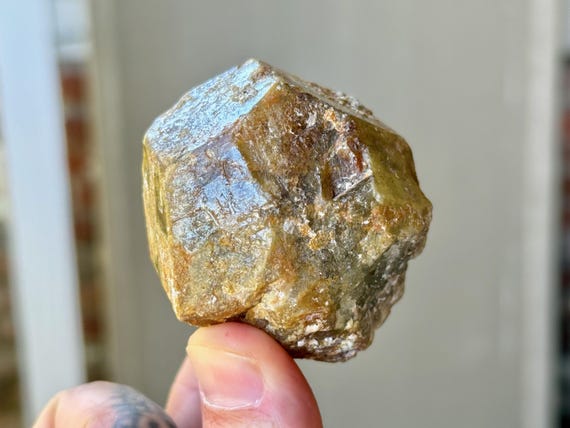 Green Garnet, Natural Dodecahedron Formation, 250g, New Find, Heart Chakra, Manifestation & Abundance, Mali W426
