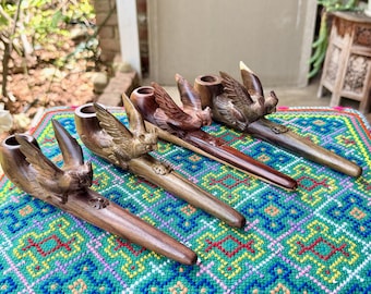 shaman tobacco Shaman Tobacco Pipe, Traditional Solid Wood Mapacho Pipe for Shamanic  Ceremony, Hand Carved From Natural Tropical Hardwood
