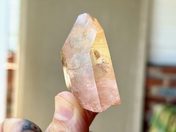 Tangerose Quartz, Natural Vibrant Color, 61g, New Find, Stimulating Energy, Sacral Chakra, Bahia, Brazil T232