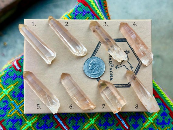 Tangerose Lemurian Quartz, Choose ONE of Eight, Self-Acceptance & Personal Growth, Minas Gerais, Brazil B617