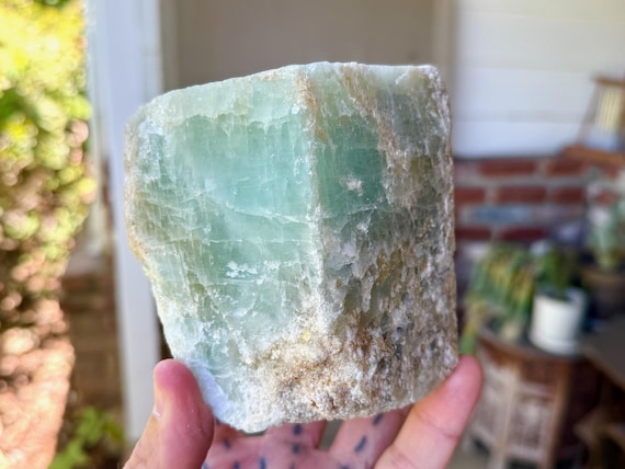 Aquamarine, Self-Standing, 2.3 Kilo, Natural Raw Aquamarine, Emotional Cleansing & Self-Expression, Bahia, Brazil W981