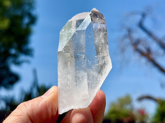 Lemurian Quartz, Tantric Twin, Water Clear, 188g, New Find, Bahia, Brazil V373