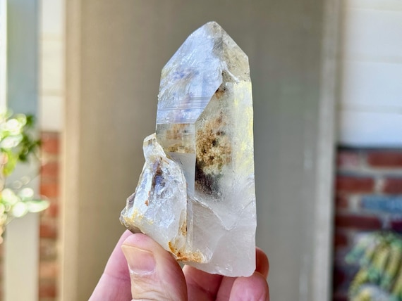 Lodolite Quartz with Colorful Inclusions, Water Clear, 314g, New Find, Corinto, Minas Gerais, Brazil X482