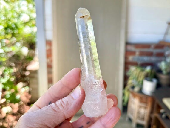 Laser Quartz, Water Clear, 103g, Mother & Child Formation, Diamantina, Minas Gerais, Brazil S703