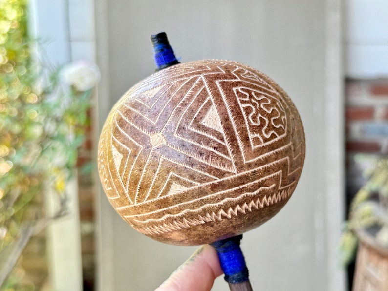 Shipibo Rattle, Traditional Shaman Rattle for Plant Medicine Ceremony ...