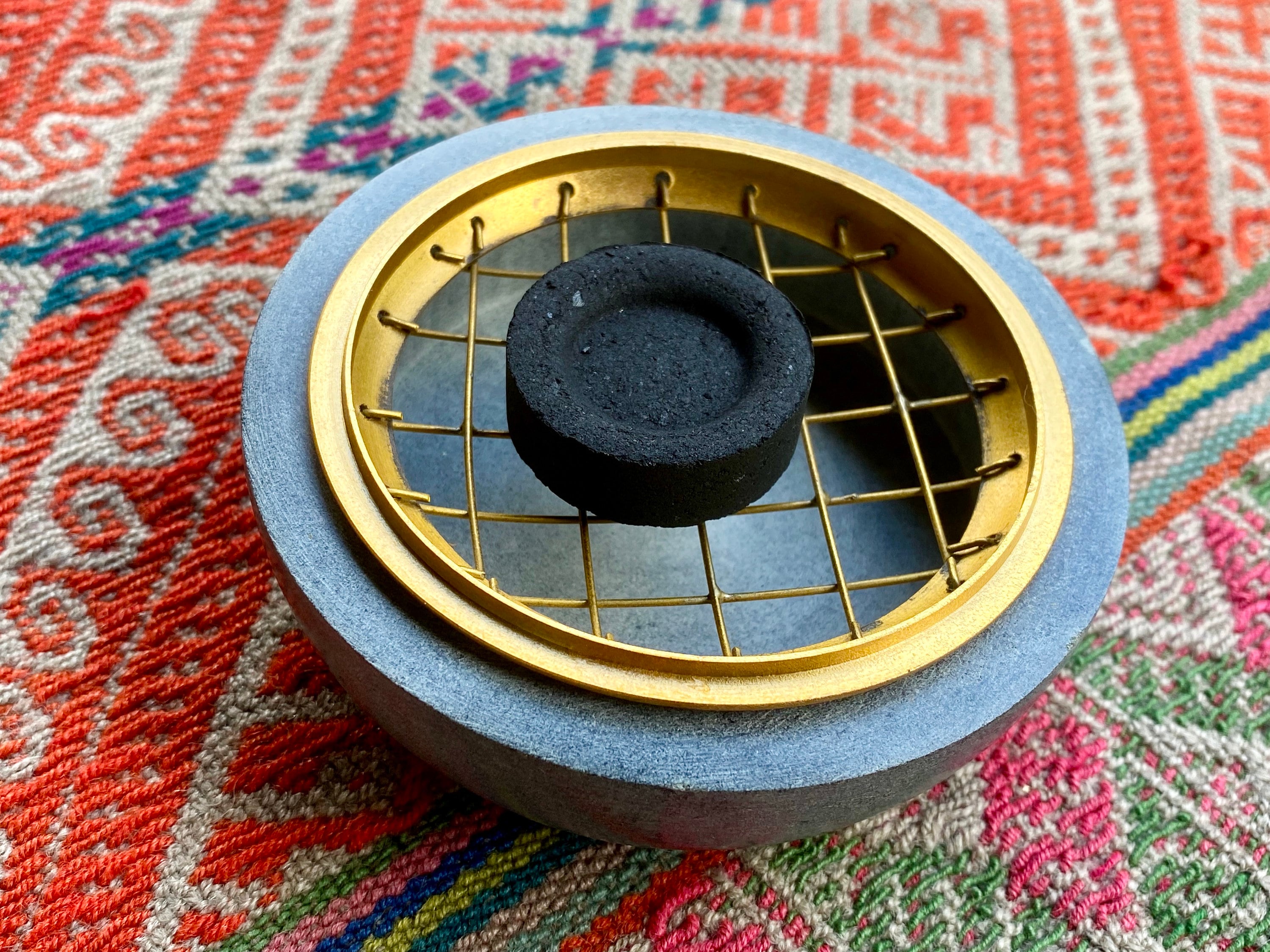 Incense Burner for Charcoal and Resin Incense, Soapstone Incense Holder