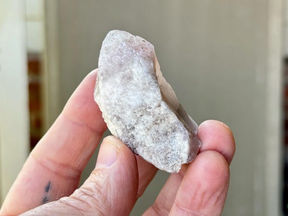 Pink Dreamsicle Lemurian Quartz with Frosty White Inclusions, 50g, Dream Coat Lemurian, Minas Gerais, Brazil R912