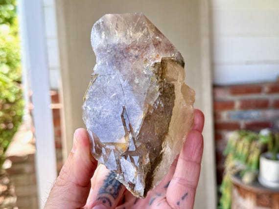 Shaman's Dream Quartz, Water Clear with Colorful Inclusions, 529g, Shamanic Journey, Nature Spirits, Minas Gerais, Brazil W119