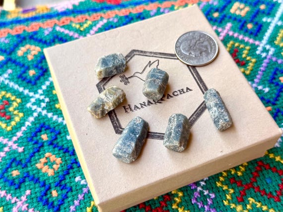 Blue Sapphire Lot, 6 pcs, Throat & Third Eye Chakra, Prosperity and Abundance, Madagascar B423