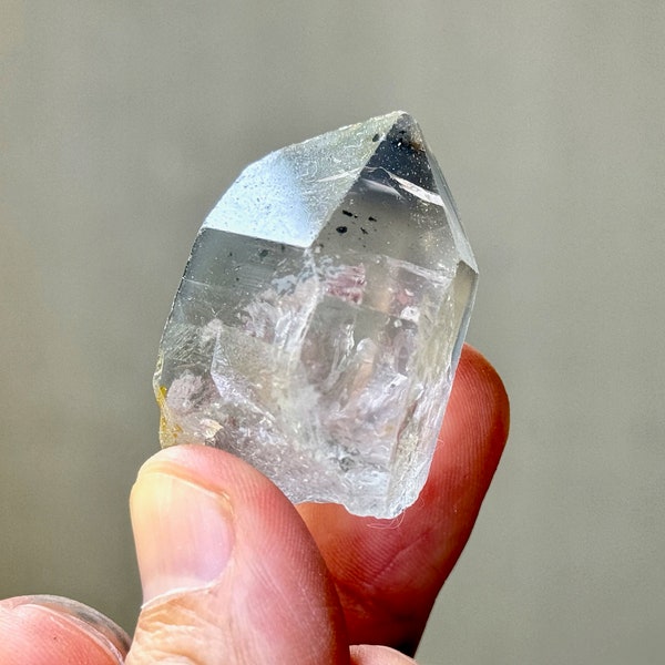 Black Phantom Lemurian Quartz, Isis Crystal (Divine Feminine), Rare Find, Detoxification, Root Chakra, Bahia, Brazil P933