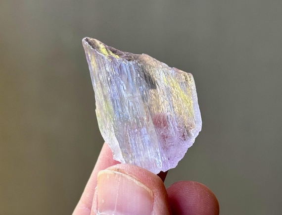 Purple Kunzite, Lilac Color with Etched Termination, 23g, Highest Quality, Heart Chakra Crystal, Afghanistan S415