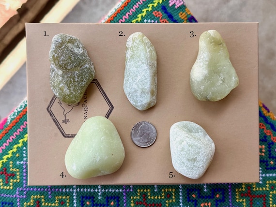 Vesuvianite, Natural Unpolished Idocrase, Choose One of Five, Soul Memory & Heart Healing, Indonesia B265