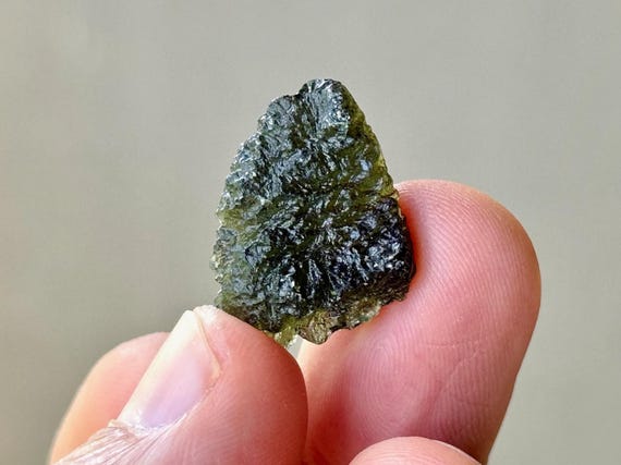 Moldavite from Czech Republic, 3.6g, Authentic High-Grade Green Tektite, Interplanetary Extraterrestrial Crystal S603