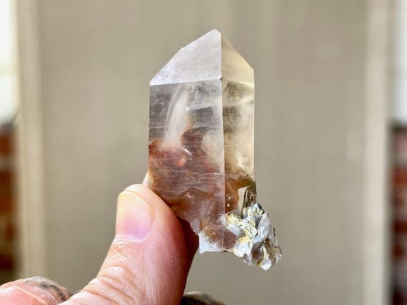 Red Amphibole Quartz, 29g, Third Eye & Crown Chakra, Guardian Angels, Clairaudience, Minas Gerais, Brazil S117