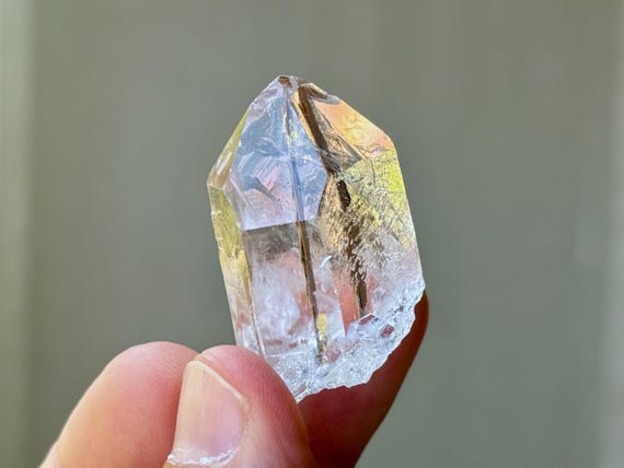 Starbrary Quartz with Brookite Inclusion, 21g, New Find, Spiritual Awakening, Attract Spirit Guides, Corinto, Minas Gerais, Brazil T213