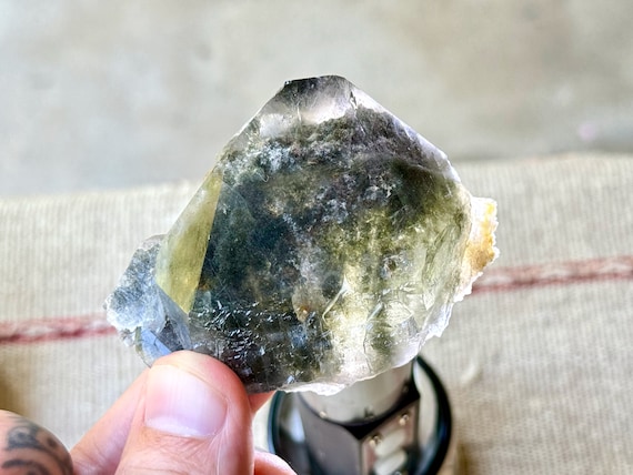 Green Chlorite Quartz, 102g, New Find, Crystal for Heart Healing & Purification, Corinto, Minas Gerais, Brazil R350