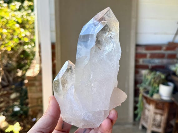 Lemurian Quartz, Mother & Child Formation, 1.1 Kilo, New Find, Bahia, Brazil V220