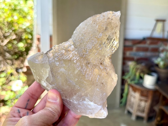 Elestial Citrine, Naturally Etched, 514g, Galactic Key (Connection to Source), Aracuai, Minas Gerais, Brazil V445