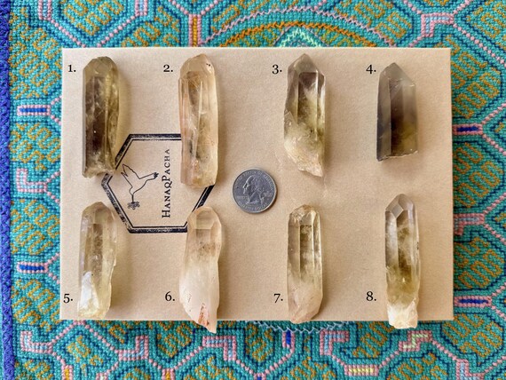 Natural Citrine, Choose One of Eight, Brazilian Citrine Points, Crystals for Manifestation & Creativity, Minas Gerais, Brazil S807