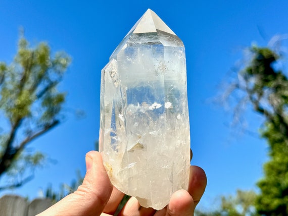 Lemurian Quartz with White Mist Phantoms, Mother & Child Formation, 504g, AAA Water Clear, La Belleza, Santander, Colombia W012