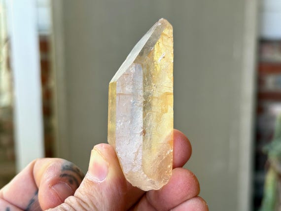 Tangerine Quartz, Natural, 64g, New Find, Stimulating Energy, Sacral Chakra, Minas Gerais, Brazil A540