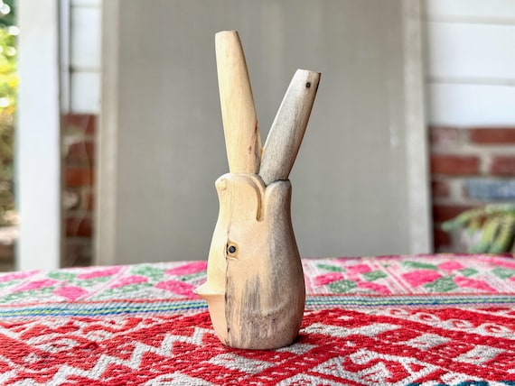 Sun Bear Kuripe, Traditional Shamanic Applicator Pipe, Hand Carved from Solid Crocodile Wood