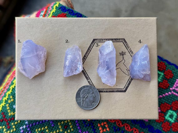Lavender Moon Quartz, All Natural, Choose ONE of Four, Emotional Healing & Angelic Contact, Minas Gerais, Brazil A044