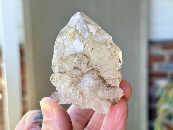 Elestial Quartz, Jacare Crystal with Smoky Highlights, 152g, Inner Truth & Earth Energy, Minas Gerais, Brazil S723