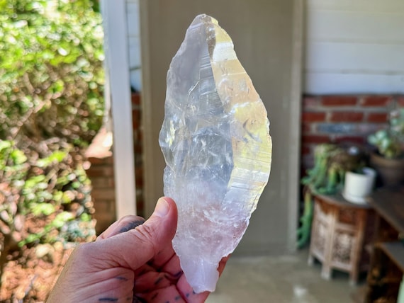Lemurian Quartz, Galactic Key Formation, Fully Terminated, 422g, Connection to Source, Bahia, Brazil V412
