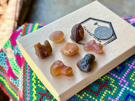 Gobi Agate Lot, 7 pcs, Desert Stone of Transformation, Naturally Formed by Wind & Sand, China A274