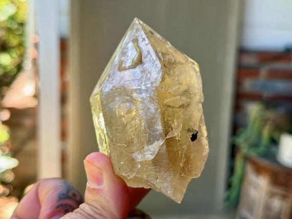 Elestial BG3 Citrine, All Natural, 270g, New Find, Adaptogenic Energy Balancing Crystal, Piaui, Brazil V446