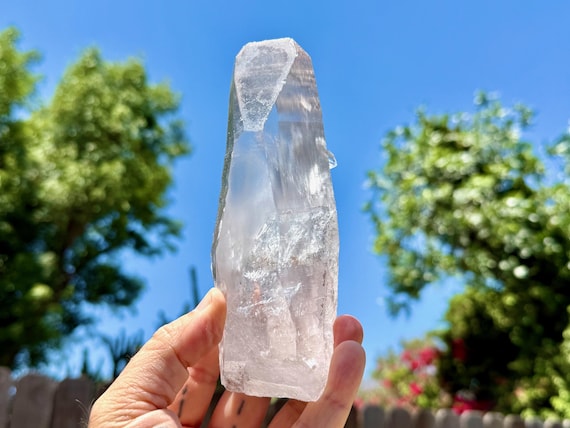 Lemurian Quartz with Time Link, Water Clear, 710g, New Find, High-Grade Lemurian, Bahia, Brazil W090