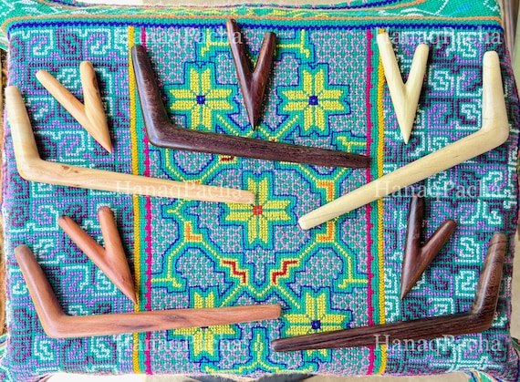 Kuripe and Tepi Set, Traditional Solid Wood Kuripe & Tepi, Handmade Shamanic Applicator Pipes, Your Choice of FIVE Varieties