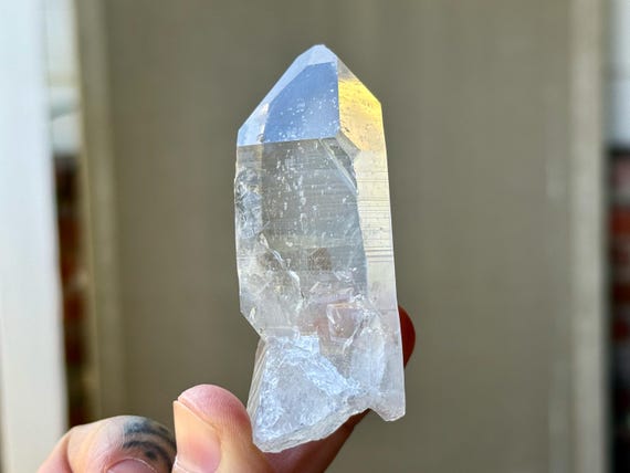 White Phantom Lemurian Quartz, Isis Crystal with Time Link, 101g, La Belleza Mine, Santander, Colombia A216