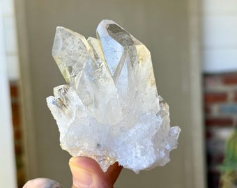 希少な両終端熱水エッチング水晶、三方晶系レコードキーパー付き
