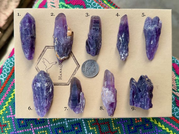 Tutu Amethyst, All Natural, Choose ONE of Nine, Third Eye & Crown Chakra, Nigeria A052