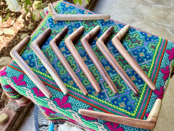 Basic Tepi Pipe, Choose ONE of Nine, Single Block Solid Wood Tepi, Handmade Shamanic Applicator